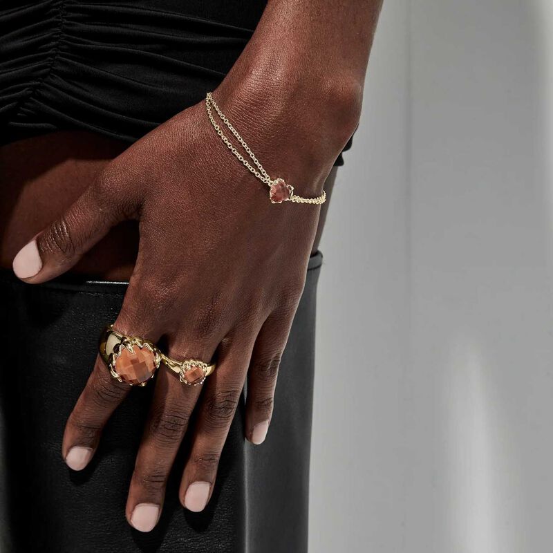 Stolen Girlfriends Club Love Claw Bracelet 18K Gold Plated image number 1